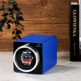 MOZSLY® Single Watch Winder - Blue Leather -- mozsly