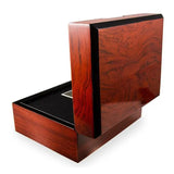 Black Leather Watch Box For Sale