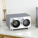 MOZSLY® Double Watch Winder - Gray  Polyester -- Mozsly