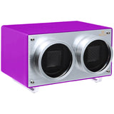 MOZSLY® Double Watch Winder - Purple Leather