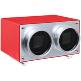 MOZSLY® Double Watch Winder - Red Leather_03