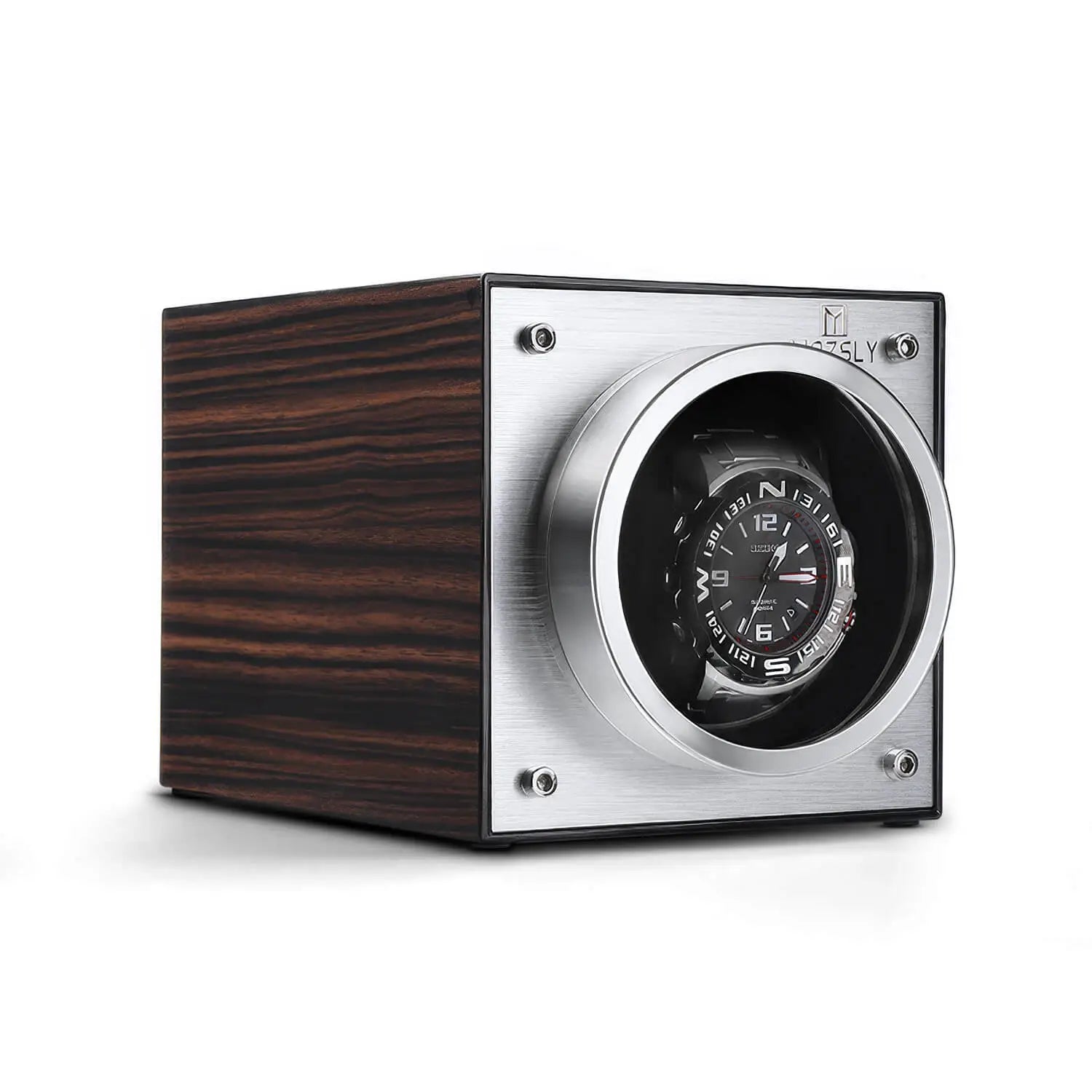 MOZSLY® Single Watch Winder - Classic Wood Grain Paint